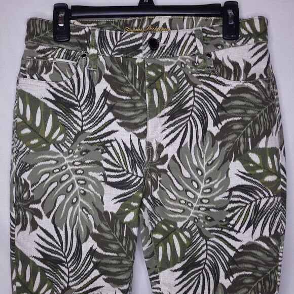 Tommy Bahama Jeans Womens 8 Safari Bliss High Rise Ankle Ella Twill Tea Leaf - Picture 4 of 15